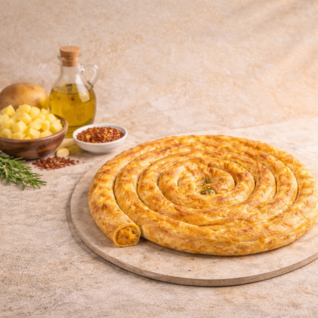 CIRCLE POTATO PASTRY TEPSI